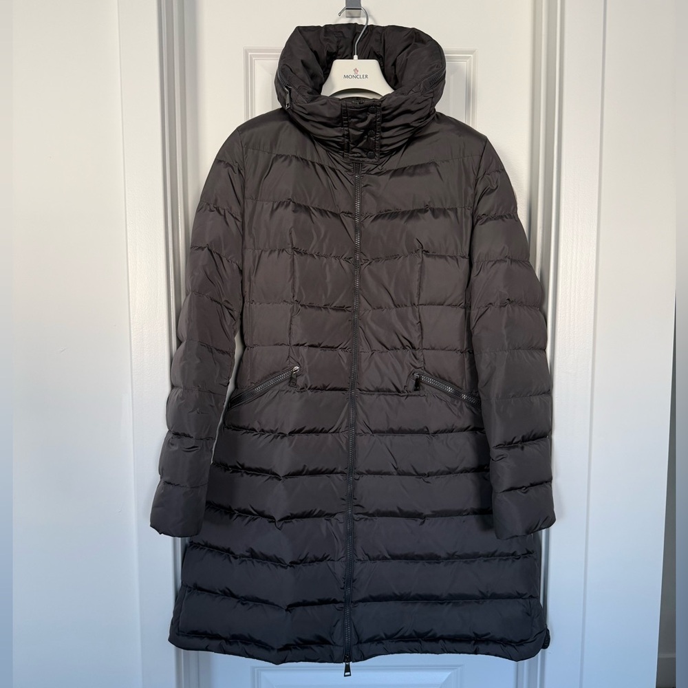 Moncler Flammette Hooded Puffer Coat/Down Jacket, Size 3